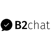 b2 chat logo negro